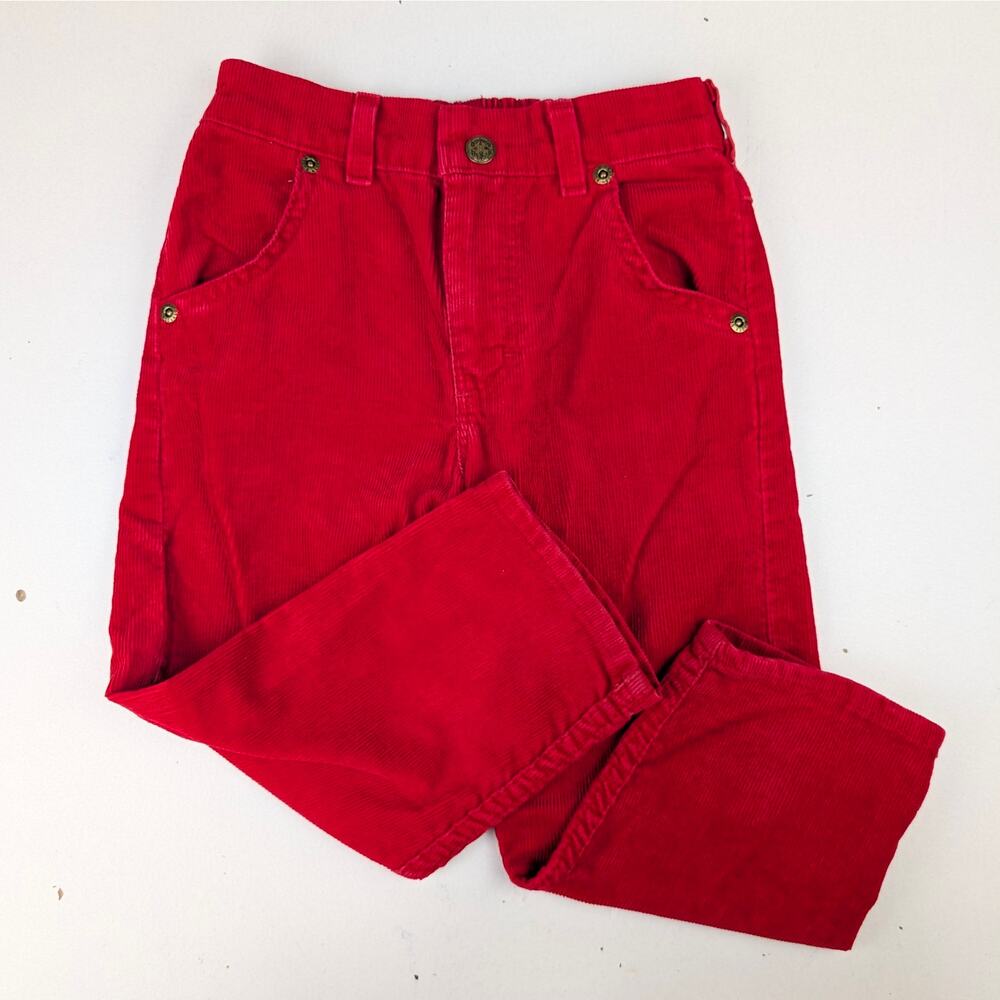 Vintage Oshkosh B'Gosh Toddler 4T Red Corduroy Pants Made in USA